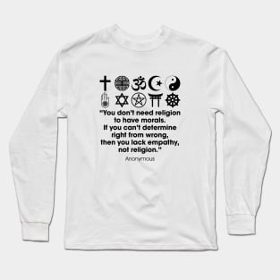 Religion & Morals Long Sleeve T-Shirt